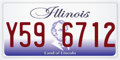IL license plate Y596712
