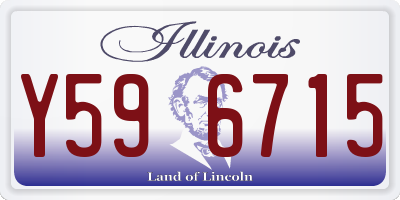 IL license plate Y596715