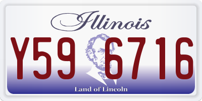 IL license plate Y596716