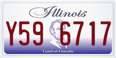 IL license plate Y596717