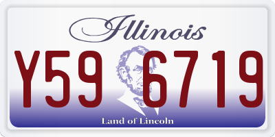 IL license plate Y596719