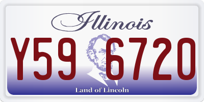 IL license plate Y596720