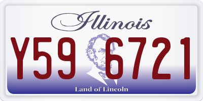 IL license plate Y596721