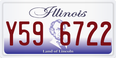 IL license plate Y596722