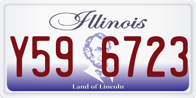 IL license plate Y596723