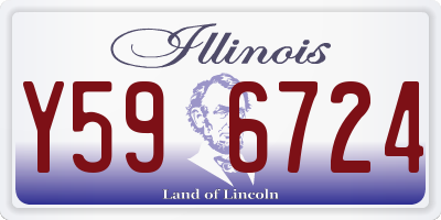 IL license plate Y596724