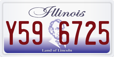 IL license plate Y596725