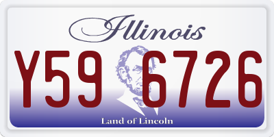 IL license plate Y596726