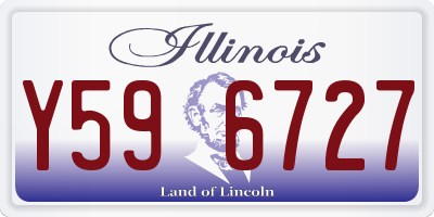 IL license plate Y596727