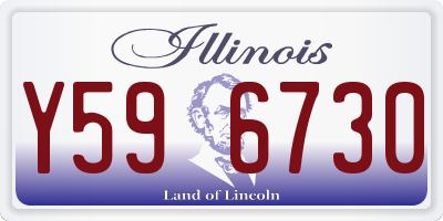 IL license plate Y596730