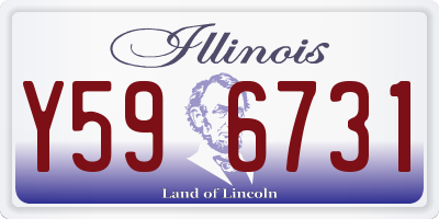 IL license plate Y596731