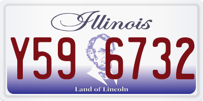 IL license plate Y596732