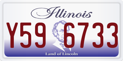 IL license plate Y596733