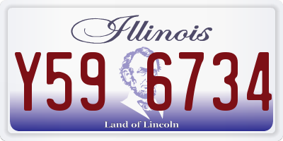 IL license plate Y596734