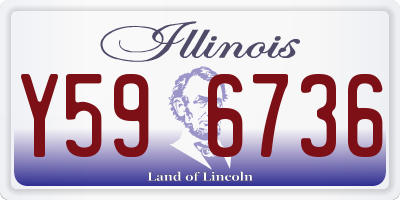 IL license plate Y596736