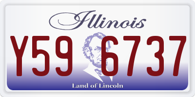 IL license plate Y596737