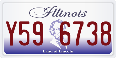 IL license plate Y596738