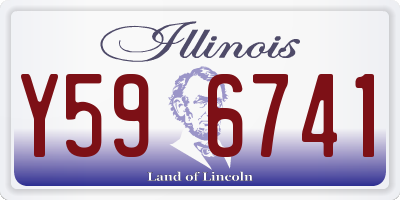 IL license plate Y596741