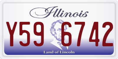 IL license plate Y596742