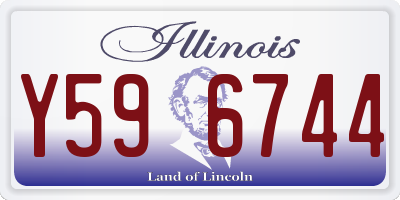 IL license plate Y596744