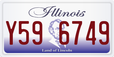 IL license plate Y596749