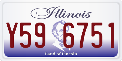 IL license plate Y596751