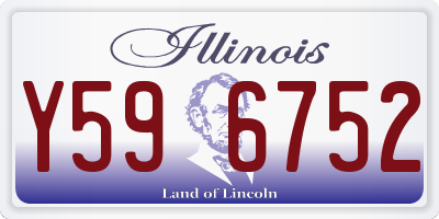 IL license plate Y596752