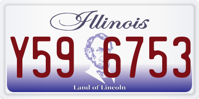 IL license plate Y596753