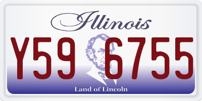 IL license plate Y596755
