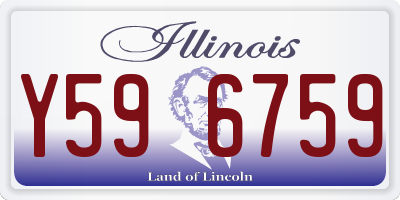 IL license plate Y596759