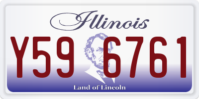 IL license plate Y596761