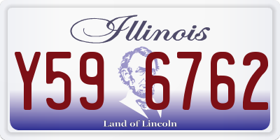 IL license plate Y596762