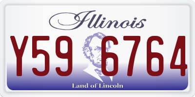IL license plate Y596764