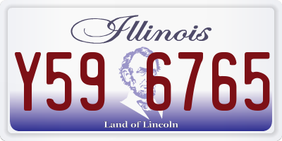 IL license plate Y596765