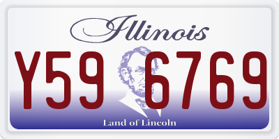 IL license plate Y596769