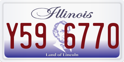 IL license plate Y596770