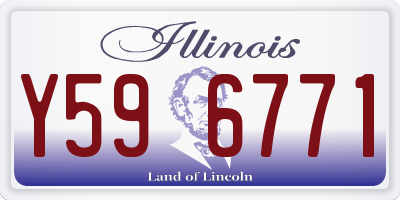 IL license plate Y596771