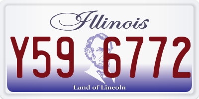 IL license plate Y596772