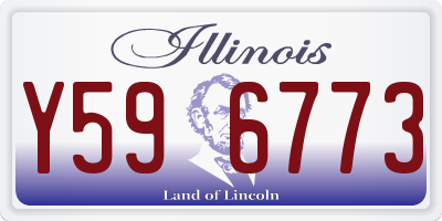 IL license plate Y596773