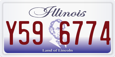 IL license plate Y596774