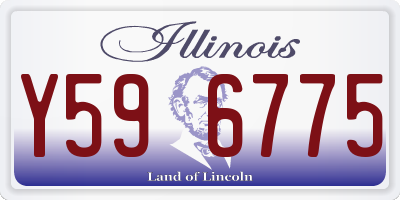 IL license plate Y596775