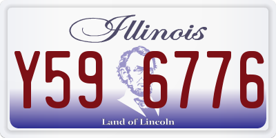 IL license plate Y596776