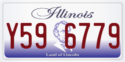 IL license plate Y596779