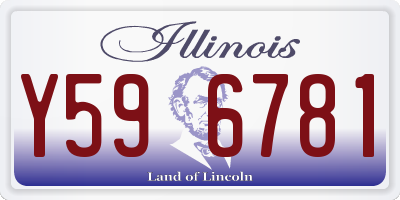 IL license plate Y596781