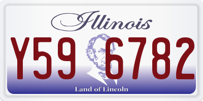 IL license plate Y596782