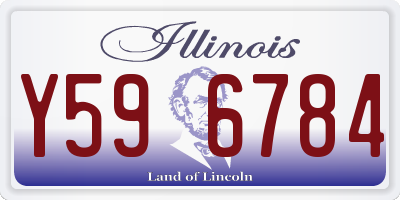 IL license plate Y596784