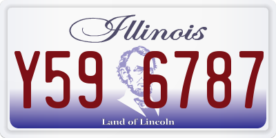 IL license plate Y596787