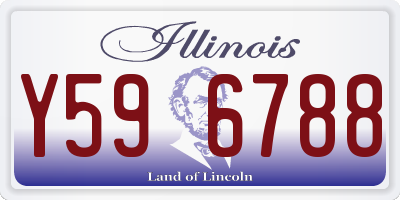 IL license plate Y596788