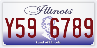 IL license plate Y596789