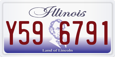 IL license plate Y596791